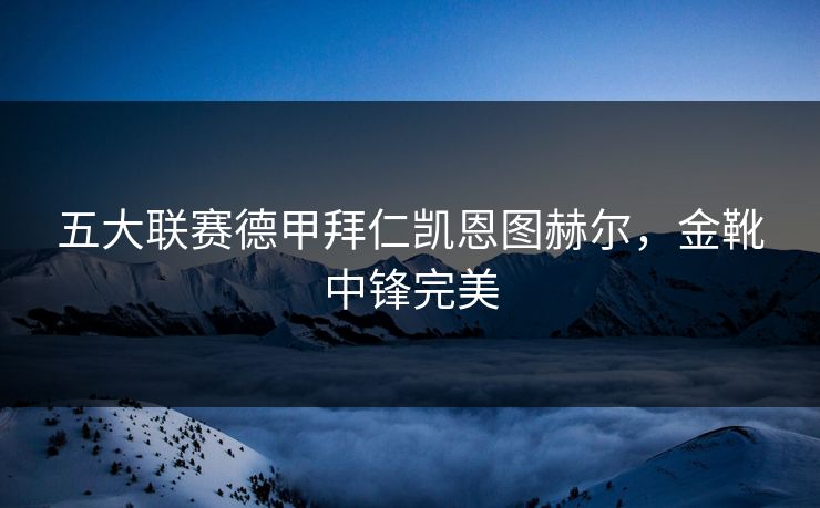 五大联赛德甲拜仁凯恩图赫尔，金靴中锋完美