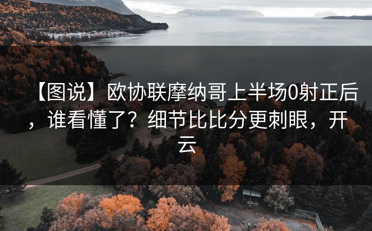 【图说】欧协联摩纳哥上半场0射正后，谁看懂了？细节比比分更刺眼，开云